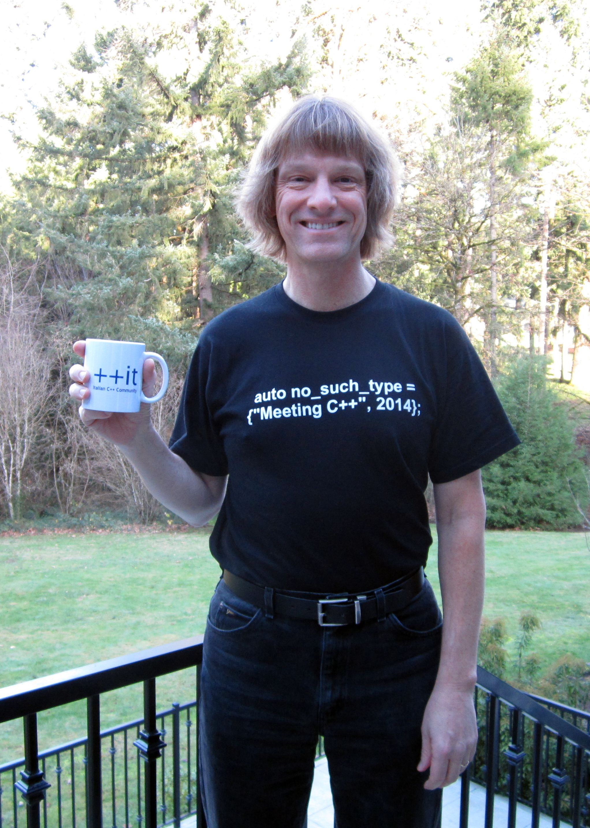 Scott Meyers ci manda un selfie con la nostra mug!