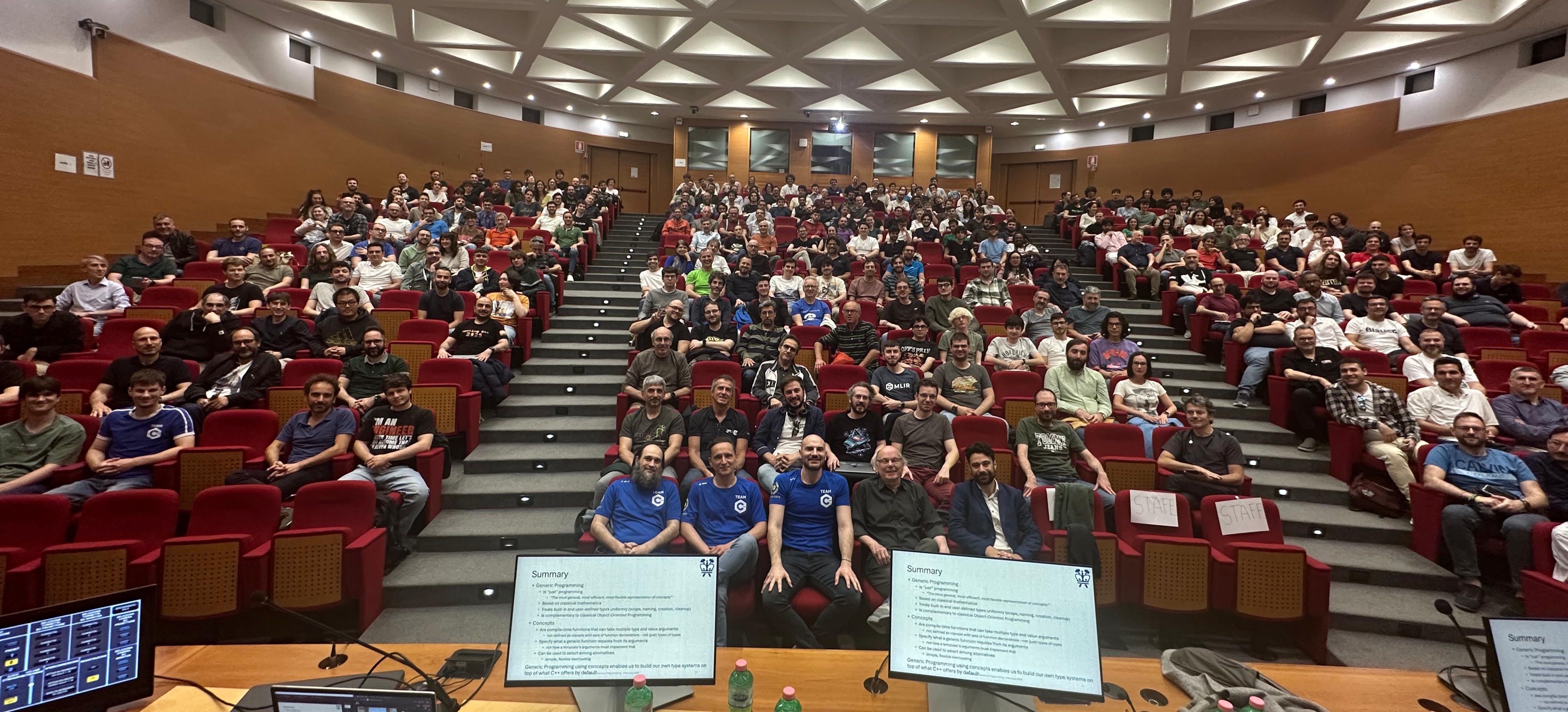 Un evento speciale con Bjarne Stroustrup, Firenze (280 partecipanti)